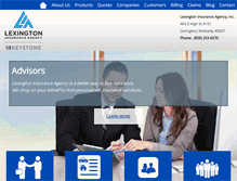 Tablet Screenshot of lexingtoninsuranceagency.com